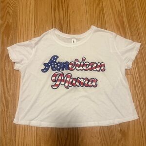 American Mama crop top